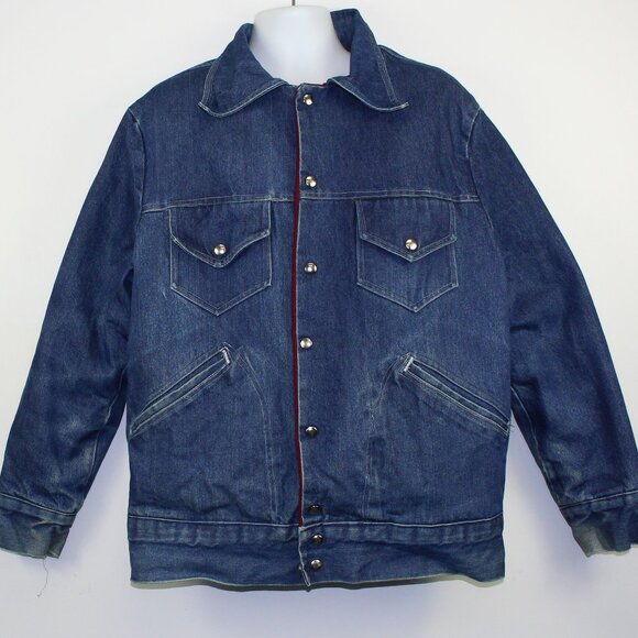 Vintage Denim Insulated Jean Jacket Buttons (2XL - 50) - Picture 1 of 8